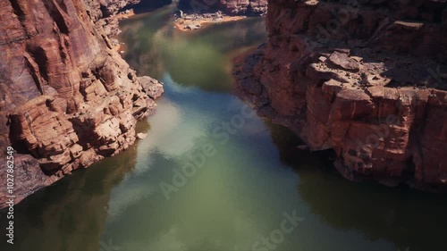Aerial view of the Grand Canyon Upriver Colorado River