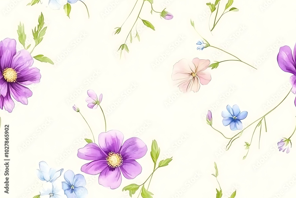 Obraz premium Floral pattern background
