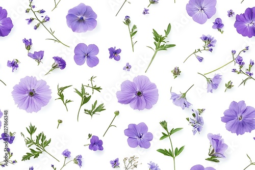 Purple floral pattern design