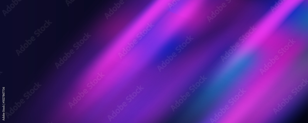 Prism overlay from the sun's rays on the blue wall. Blurred shadows in the room. Soft overlay of natural light. Abstract background for product presentation for studio.Natural light layout.