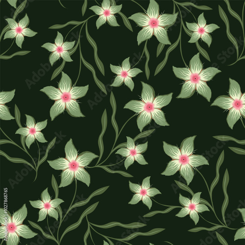 abstract flower patterns in various patterns, motifs, for textures, backgrounds and other digital needs