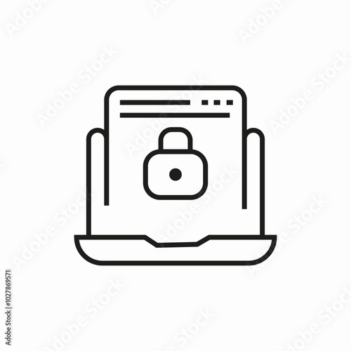 cyber security icon sign vector