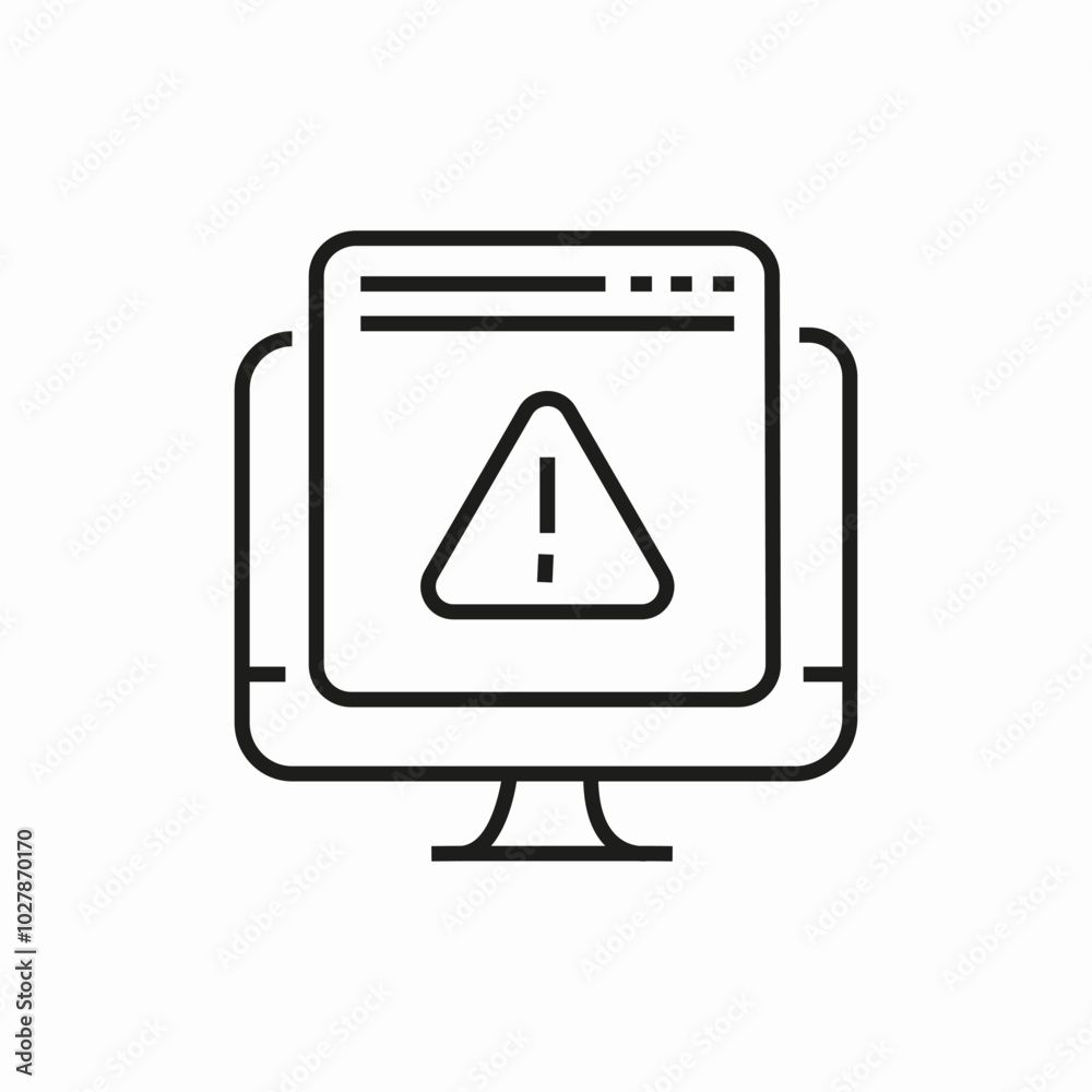 get PC errors icon sign vector get PC errors icon sign vector