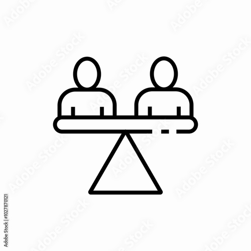 gender balance icon sign vector