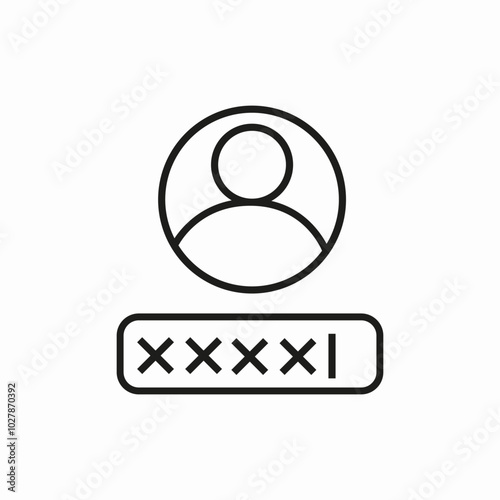 login form icon sign vector