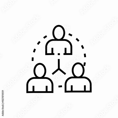 networking people icon sign vector