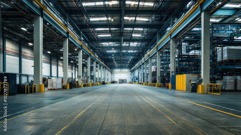 A factory or warehouse. A factory or warehouse.