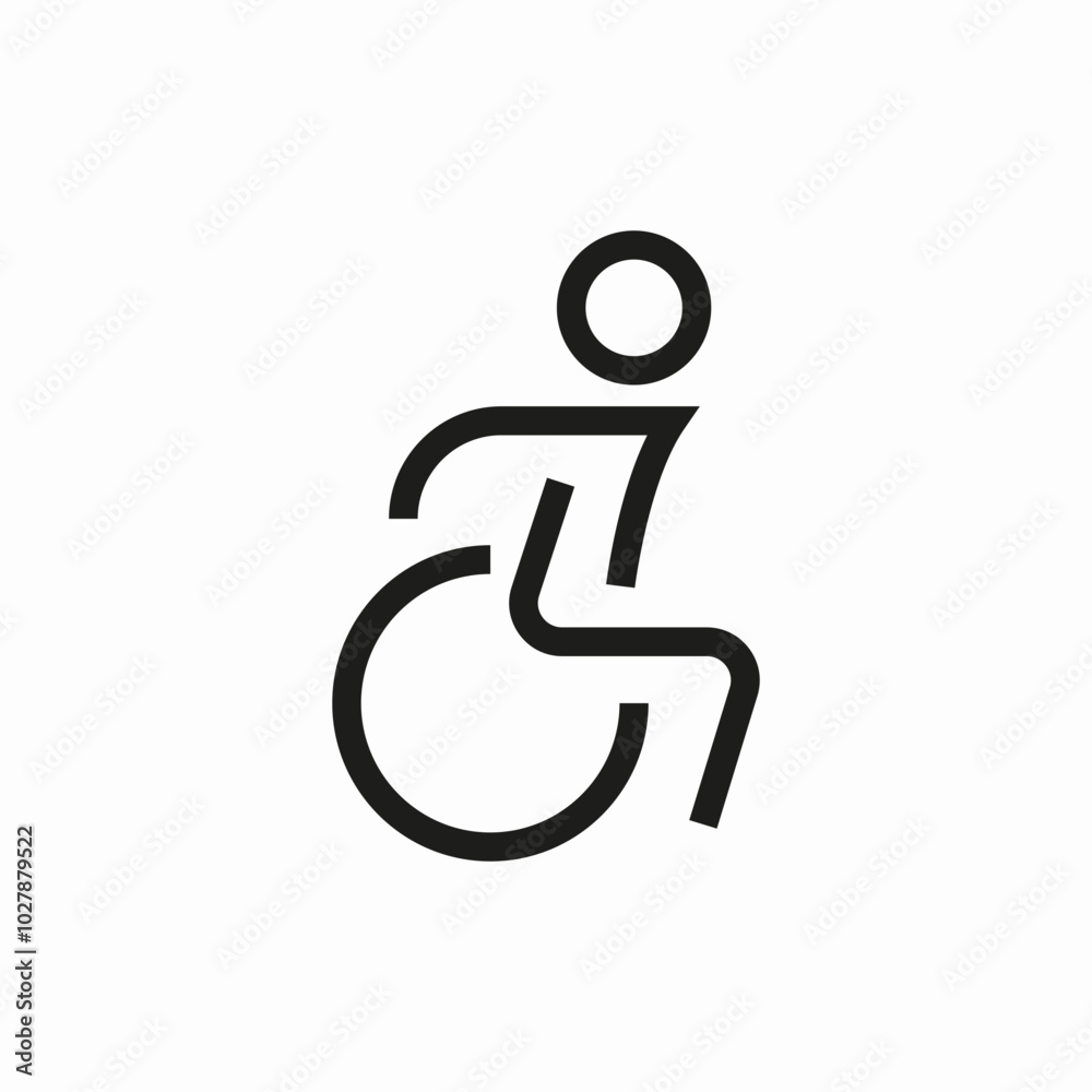 disability people icon sign vector disability people icon sign vector