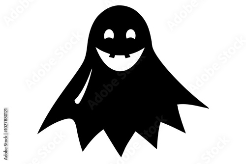 Dancing Ghost Logo Vector Icons Symbol Design Illustration