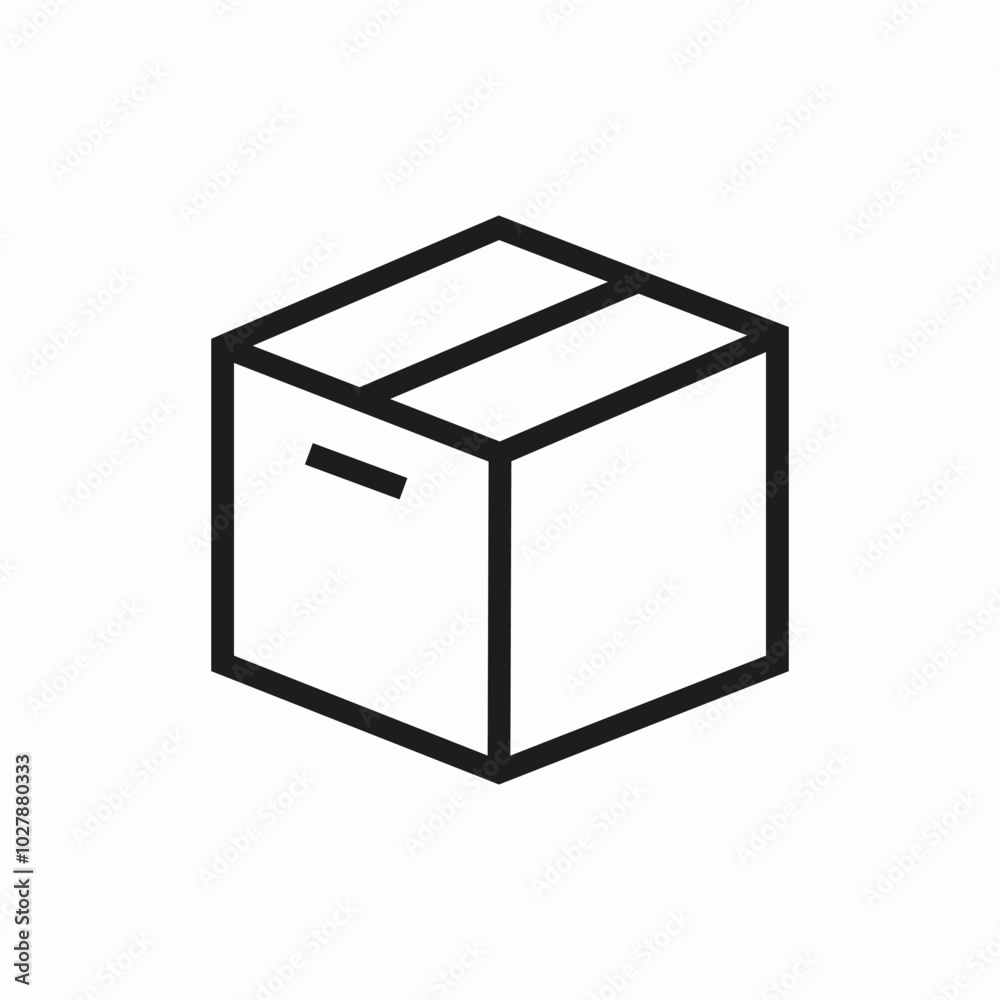 open cardboard box icon sign vector open cardboard box icon sign vector