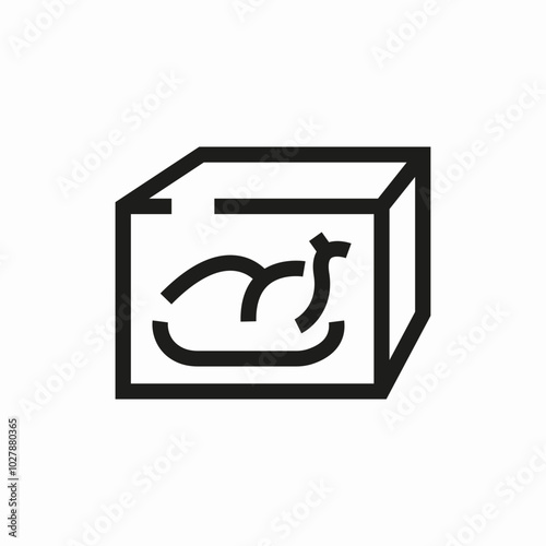 packed box icon sign vector