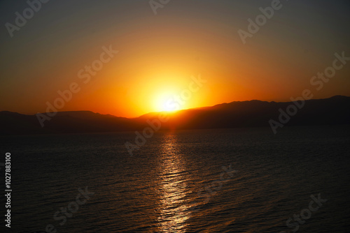 Sunrise over the Dead Sea