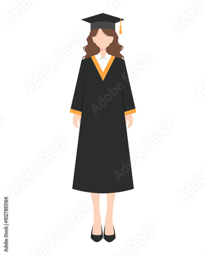 female student graduating 