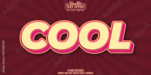 Retro editable text effect, customizable creative and vintage 3d font style