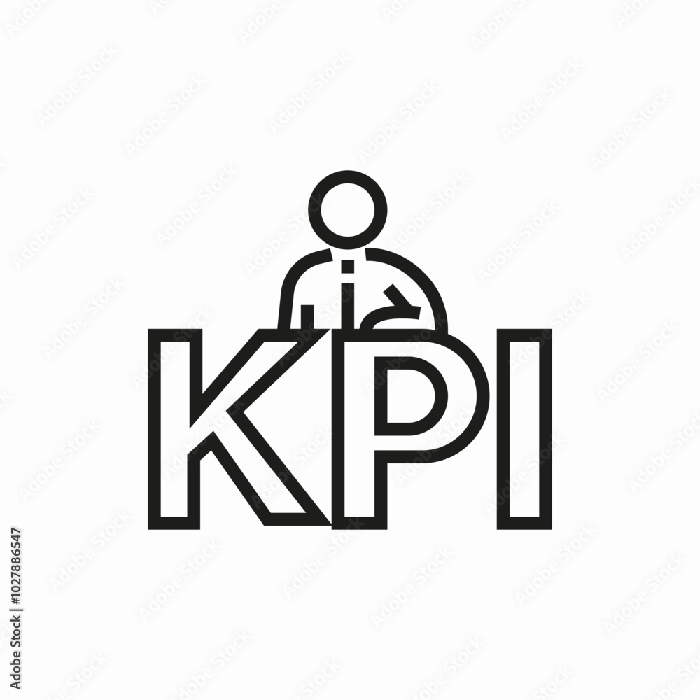 kpi detailed icon sign vector kpi detailed icon sign vector