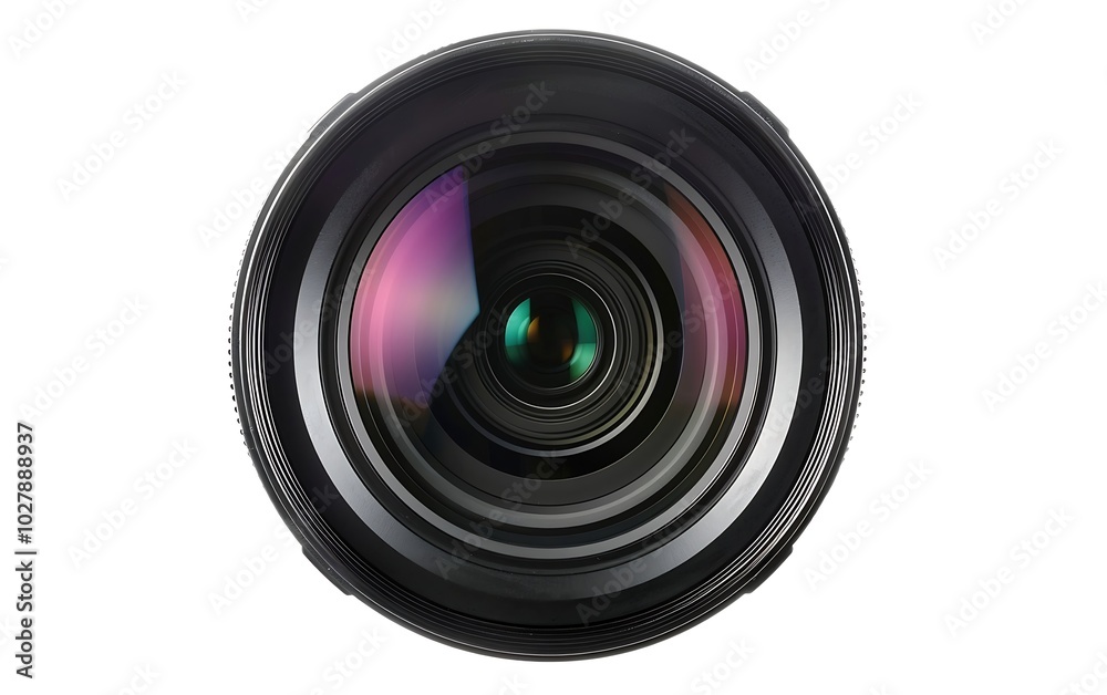 Camera lens isolated on a white background. 3d render image. Camera lens isolated on a white background. 3d render image.