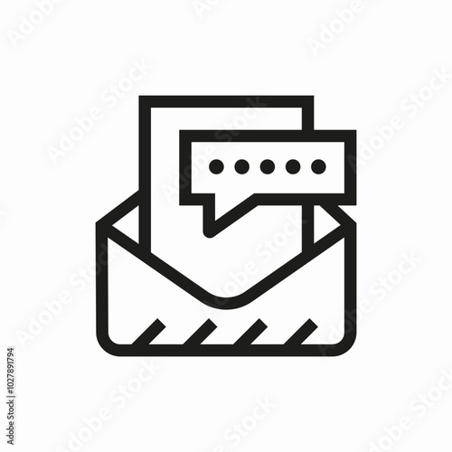 simple mail icon sign vector