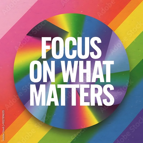 Focus on What Matters T-shirt Design Motivational Quote, Illustartion,Typography,Banner,Poster