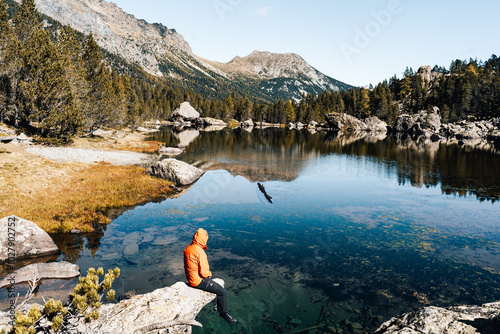 Lago della serva nel parco del Mont Avic, a Champdepraz, Valle d'Aosta photo