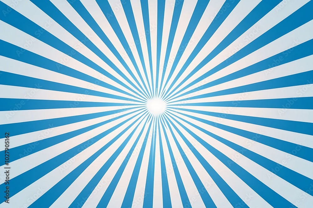Fototapeta premium blue and white sunburst background