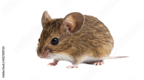 Field mouse on transparent background, png. photo