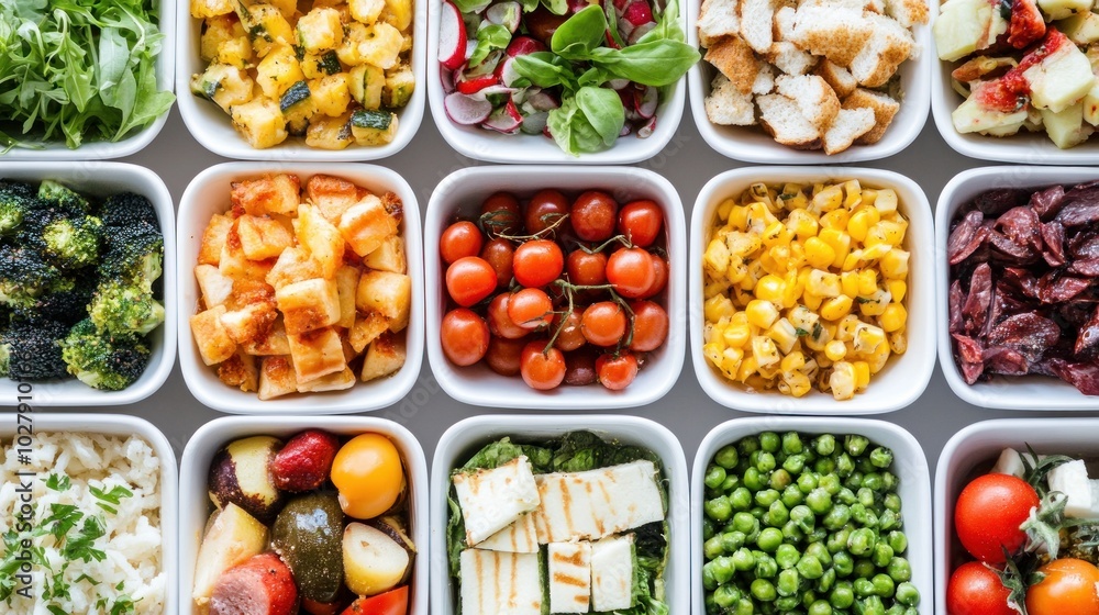 Lunch for business and food testing Lunch for business and food testing