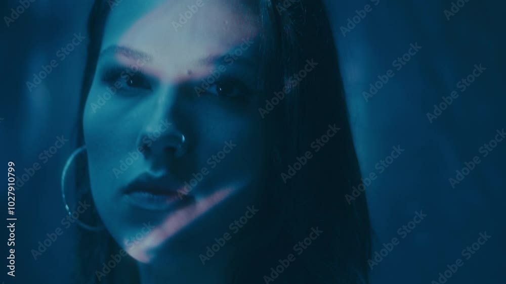 An Emotional Portrait Featuring a Projection of letters and digital patterns, Showcasing Depth and Contemplation An Emotional Portrait Featuring a Projection of letters and digital patterns, Showcasing Depth and Contemplation