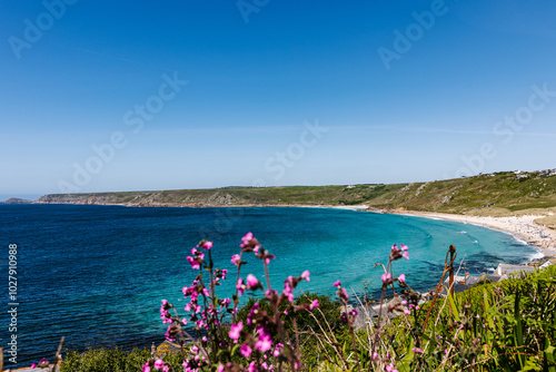 Sandstrand in Sennen Cove, England