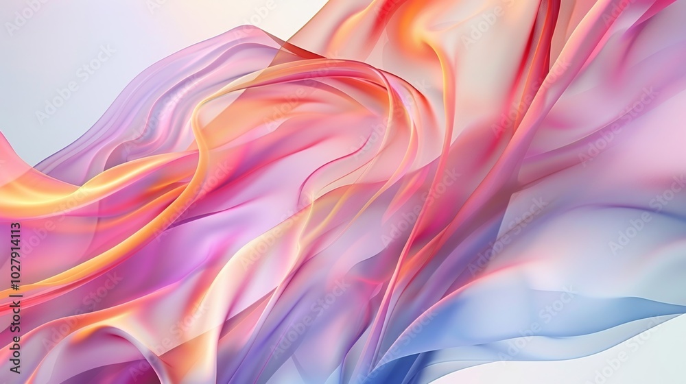 Fototapeta premium Abstract background with vivid colors blending into each other and forming smooth lines and shapes