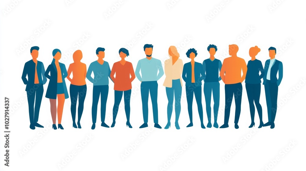 Diverse Team Silhouette Diverse Team Silhouette