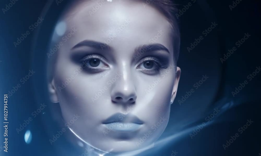 portrait of a woman with eyes portrait of a woman with eyes