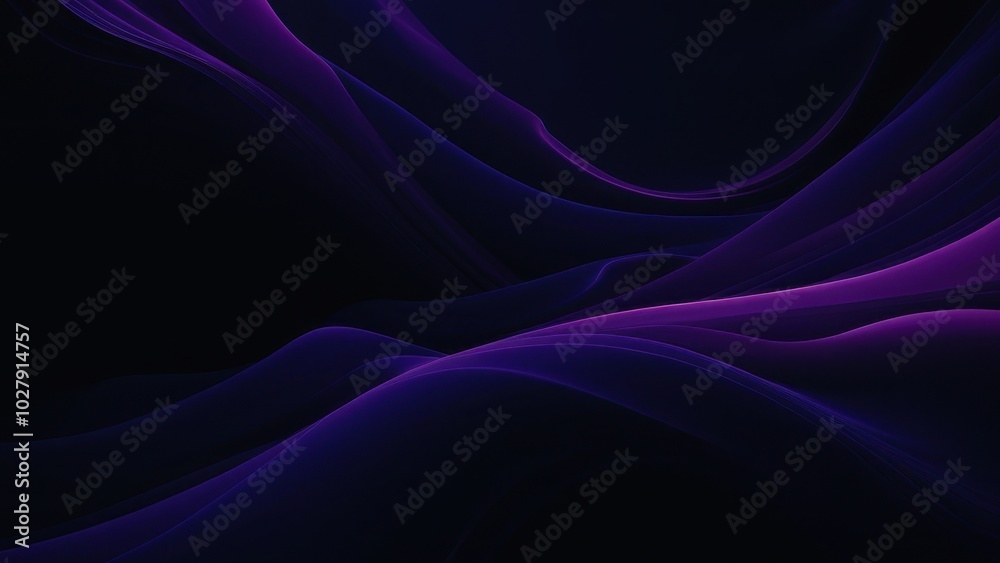 Obraz premium Dark absract background featuring swirling shapes and gradients, perfect for modern designs, tech presentations, or artistic projects. High-resolution image for versatile use.