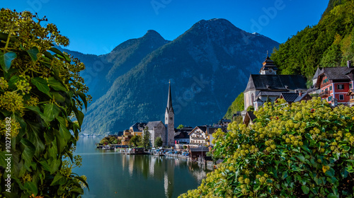 Obraz na płótnie Hallstat - Górna Austria, Jesień w salonie