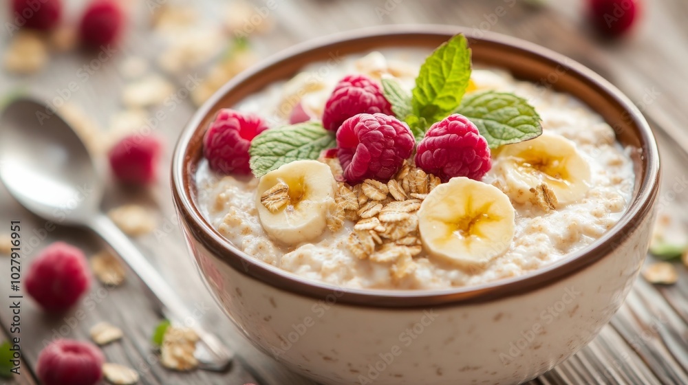 Oatmeal kickstarts your day with goodness. Oatmeal kickstarts your day with goodness.