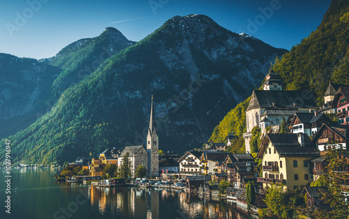 Obraz na płótnie Hallstat - Górna Austria, Jesień w salonie
