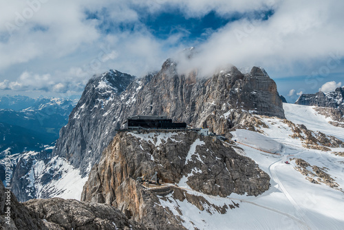 Obraz na płótnie Dachstein, Hunerkogel - Austria, Alpy, widok z Koppenkarstein, w salonie