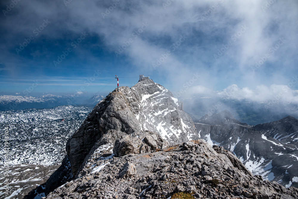Dachstein, Hunerkogel - Austria, Alpy, widok z Koppenkarstein,