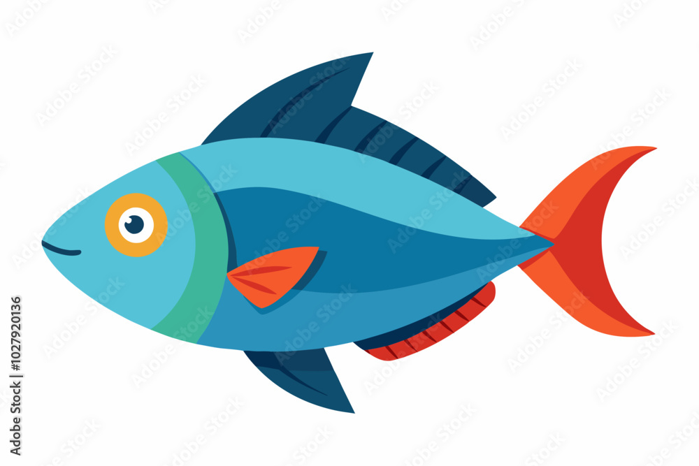 Different options of the stylized fishes on a white background. Different options of the stylized fishes on a white background.