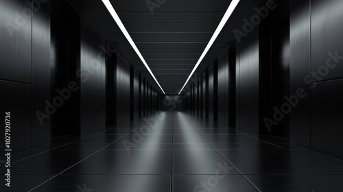 Futuristic Dark Corridor