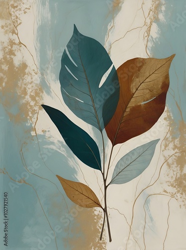 background with leaves