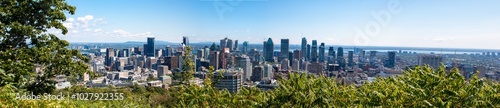 Panoramic View Centre Ville Montreal (Downtown) view from Mont Royal Québec Canada