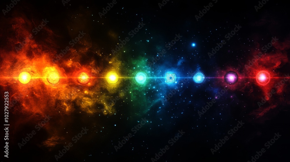 Colorful Cosmic Spectrum Colorful Cosmic Spectrum