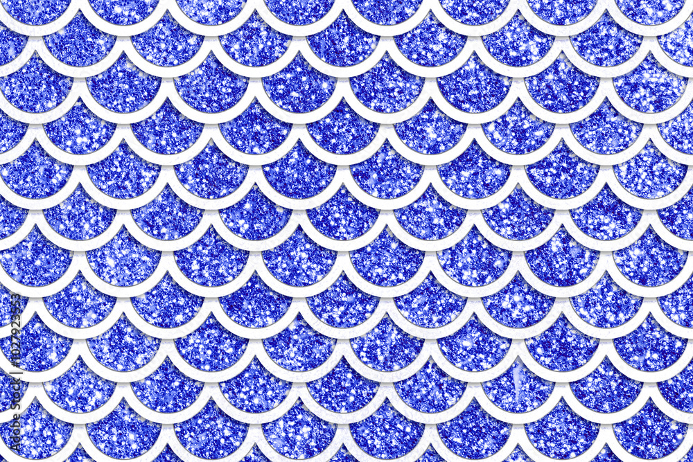 Fototapeta premium Glitter Mermaid Skin Pattern Background
