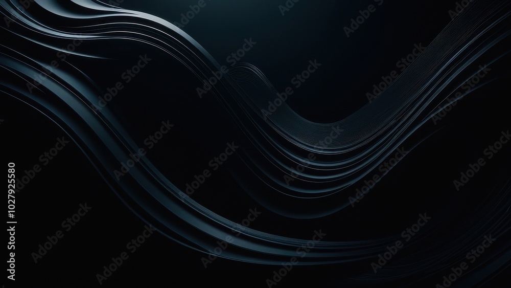 Naklejka premium Moody dark absract background with bold contrasts and fluid forms. Great for wallpapers, promotional graphics, or artistic showcases. Enhance your project with this striking design.