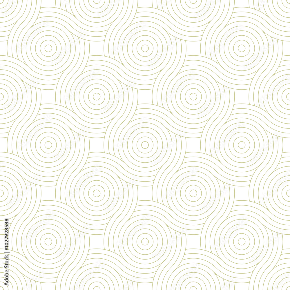 Fototapeta premium Seamless abstract pattern. Modern geometric background with interesting curved stripes.
