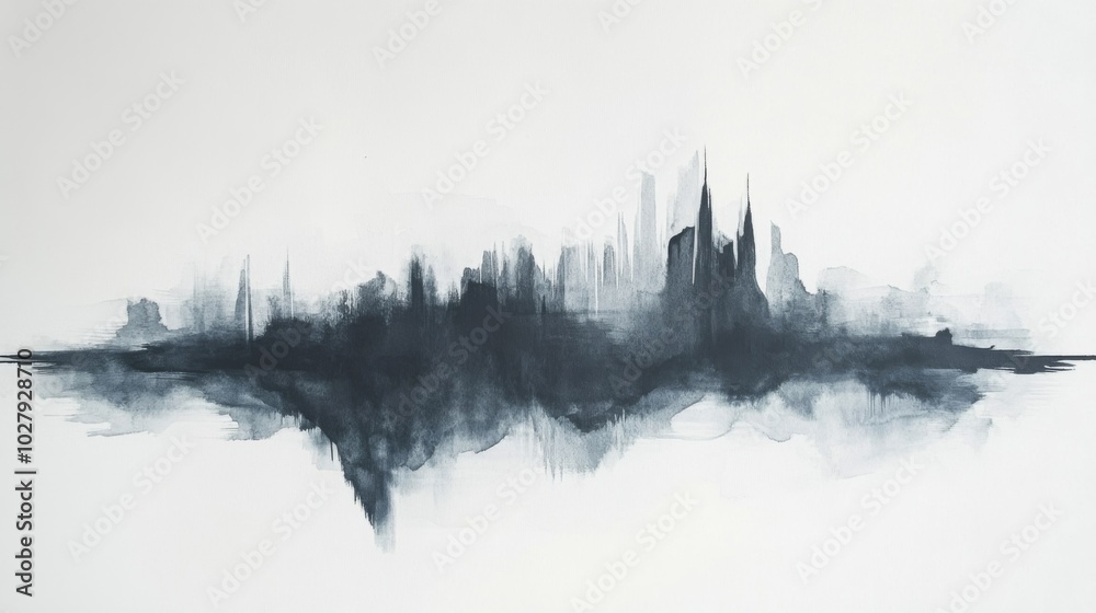Abstract Cityscape Reflection Abstract Cityscape Reflection