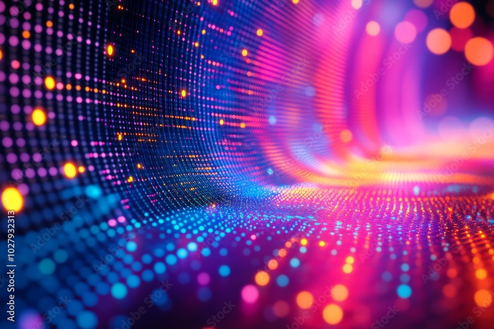 Vibrant bar chart on a futuristic background, neon colors, data visualization Vibrant bar chart on a futuristic background, neon colors, data visualization
