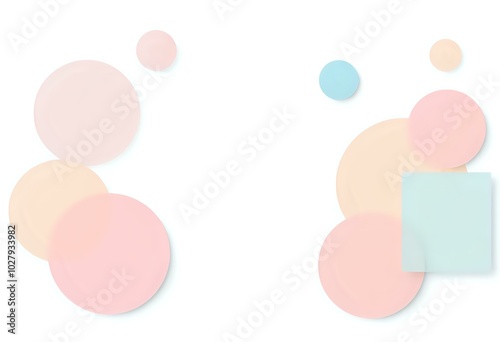 Vibrant Abstract Shapes Background | Pink & Blue Color Scheme