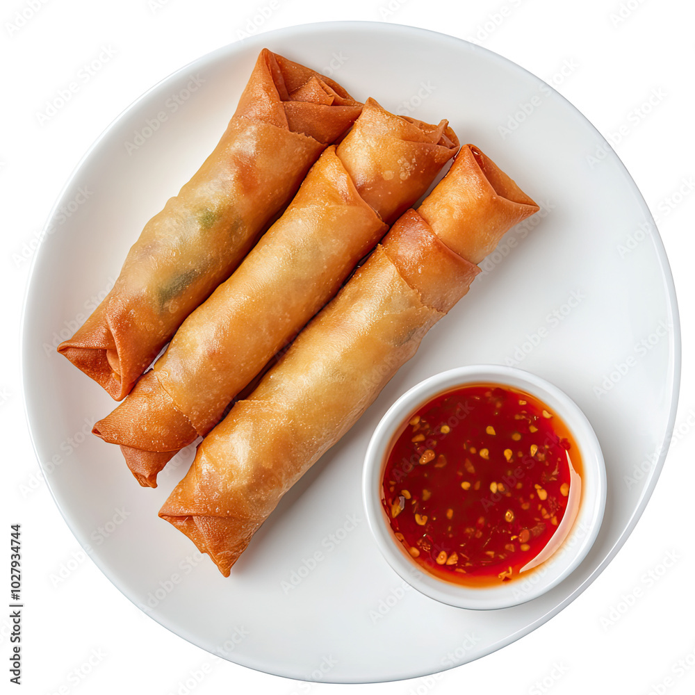 Tasty Spring rolls isolated on transparent background Remove png, Clipping Path, pen tool Tasty Spring rolls isolated on transparent background Remove png, Clipping Path, pen tool