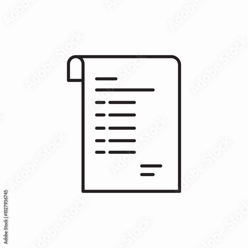 bill invoice icon sign vector